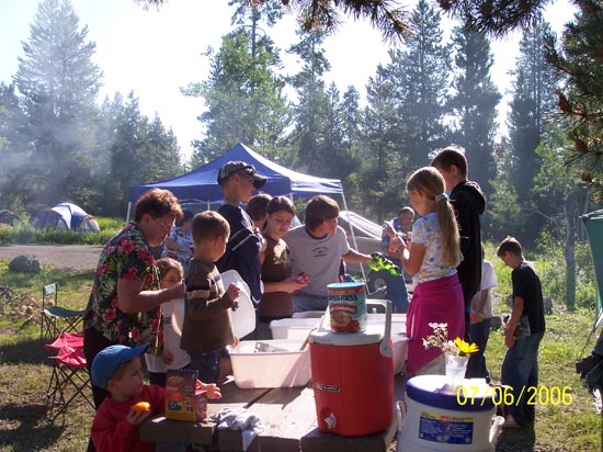 2006 family reunion in Yellowstone National Park